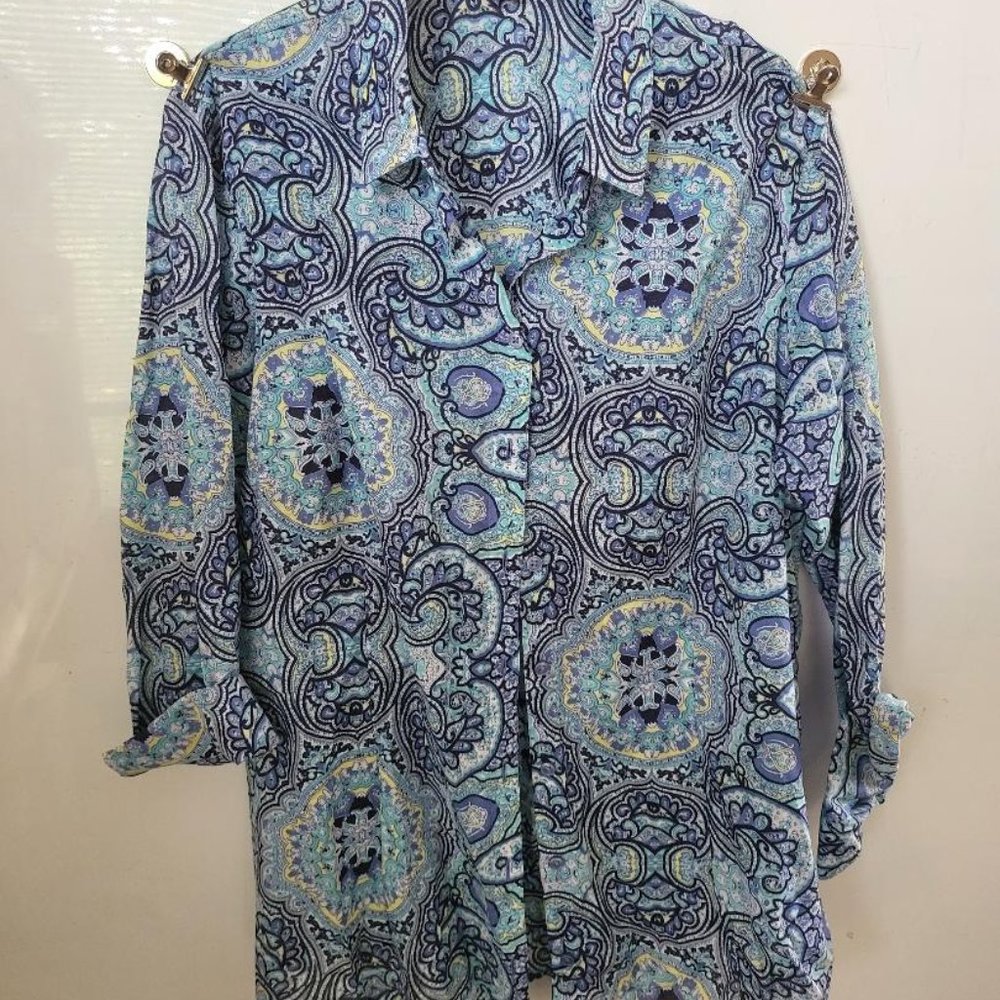 Like new Blue Paisley Cold Water Creek